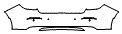 Rear Bumper Kit pattern for the 2024 Honda Civic