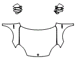 Full Hood, Fender and Mirror Kit pattern for the 2026 Porsche Cayenne