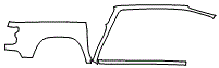 Outer Bed Panel and A-Pillar Kit pattern for the 2026 Chevrolet Colorado