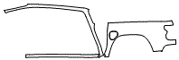 Outer Bed Panel and A-Pillar Kit pattern for the 2026 Chevrolet Colorado
