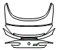 Trunk Lid Kit pattern for the 2022 BMW 8 Series