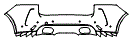 Rear Bumper Kit pattern for the 2026 Jaguar F-Pace