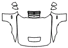 Full Hood, Fender and Mirror Kit pattern for the 2026 Ford Mustang