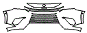 Bumper Kit pattern for the 2026 Lexus TX
