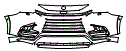 Bumper Kit pattern for the 2026 Lexus TX