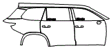 Door and Rear Fender Kit pattern for the 2026 Lexus TX