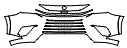 Bumper Kit pattern for the 2026 Lexus TX
