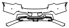 Rear Bumper Kit pattern for the 2026 BMW i7