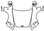 Full Hood, Fender and Mirror Kit pattern for the 2022 Bentley Continental
