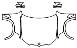 Full Hood, Fender and Mirror Kit pattern for the 2026 BMW X5