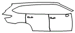 Door and Rear Fender Kit pattern for the 2026 Toyota Highlander