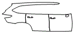 Door and Rear Fender Kit pattern for the 2026 Toyota Highlander