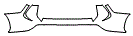 Rear Bumper Kit pattern for the 2026 Toyota Highlander