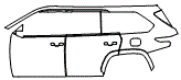 Door and Rear Fender Kit pattern for the 2026 Toyota Sequoia