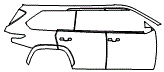 Door and Rear Fender Kit pattern for the 2026 Toyota Sequoia