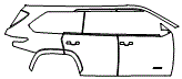Door and Rear Fender Kit pattern for the 2026 Toyota Sequoia