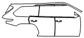 Door and Rear Fender Kit pattern for the 2026 Toyota Sequoia
