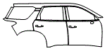Door and Rear Fender Kit pattern for the 2026 Nissan Pathfinder