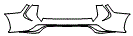 Rear Bumper Kit pattern for the 2026 Toyota Highlander