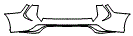 Rear Bumper Kit pattern for the 2026 Toyota Highlander