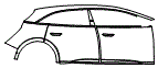 Door and Rear Fender Kit pattern for the 2026 Lucid Air