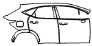 Door and Rear Fender Kit pattern for the 2026 Lexus NX