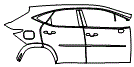 Door and Rear Fender Kit pattern for the 2026 Lexus NX