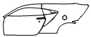 Door and Rear Fender Kit pattern for the 2023 Acura NSX