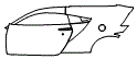 Door and Rear Fender Kit pattern for the 2023 Acura NSX