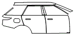 Door and Rear Fender Kit pattern for the 2027 Land Rover Range Rover Sport