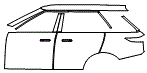 Door and Rear Fender Kit pattern for the 2027 Land Rover Range Rover Sport