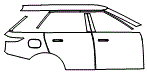 Door and Rear Fender Kit pattern for the 2027 Land Rover Range Rover Sport