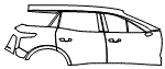 Door and Rear Fender Kit pattern for the 2027 Chevrolet Blazer EV