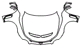 Full Hood, Fender and Mirror Kit pattern for the 2021 Bentley Bacalar
