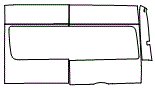 Left Body Side Kit pattern for the 2026 Mercedes Benz Sprinter