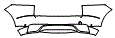 Rear Bumper Kit pattern for the 2024 Jaguar E-Pace