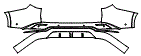 Rear Bumper Kit pattern for the 2026 Lexus TX