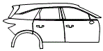 Door and Rear Fender Kit pattern for the 2025 Acura ZDX