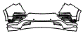 Rear Bumper Kit pattern for the 2025 Acura ZDX