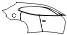Door and Rear Fender Kit pattern for the 2026 Ferrari Purosangue