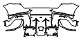 Rear Bumper Kit pattern for the 2026 Ferrari Purosangue