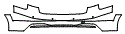 Rear Bumper Kit pattern for the 2025 Audi A4 allroad