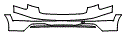 Rear Bumper Kit pattern for the 2025 Audi A4 allroad