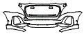 Bumper Kit pattern for the 2024 Audi Q8