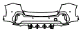 Rear Bumper Kit pattern for the 2027 BMW X1