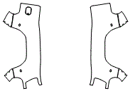 Outer Bed Panel Kit pattern for the 2021 GMC Sierra