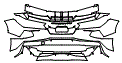 Rear Bumper Kit pattern for the 2020 Chevrolet Corvette
