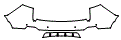 Rear Bumper Kit pattern for the 2021 Acura RDX