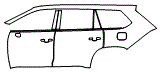 Door and Rear Fender Kit pattern for the 2026 Toyota Grand Highlander