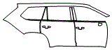 Door and Rear Fender Kit pattern for the 2026 Toyota Grand Highlander